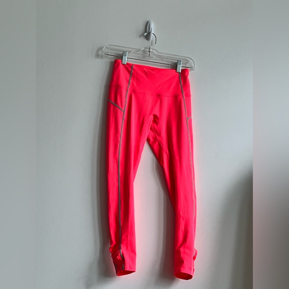 Free People Movement coral hot pink leggings XS - Host Pick. NWOT - Picture 6 of 14